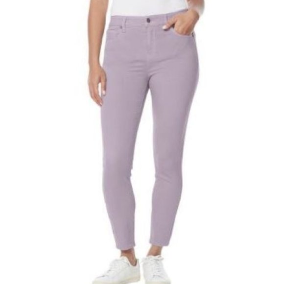 Buffalo David Bitton Aubrey 4 Stretch Super Soft Ankle Grazer Jeans Lilac - Picture 1 of 4
